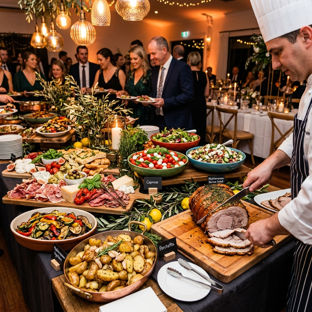 Italian roast buffet feast platter
